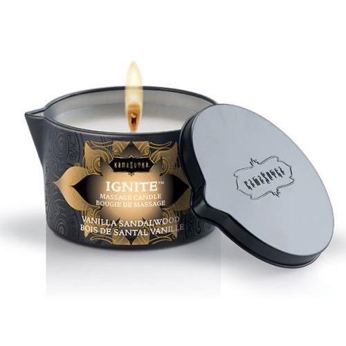 Kamasutra Vanilla Sandalwood Massage Candle for Intimate Moments