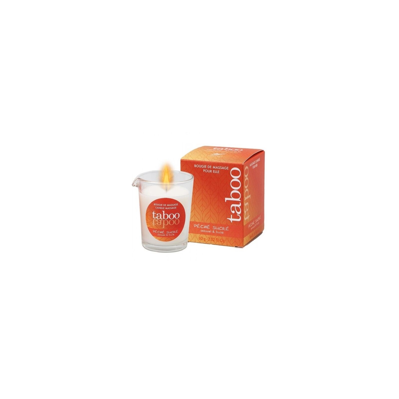 Taboo Nectarine Aroma Massage Candle for Women