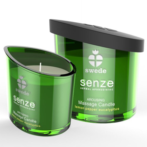 Senze Arousing Massage Candle - Lemon, Pepper, Eucalyptus 50ml