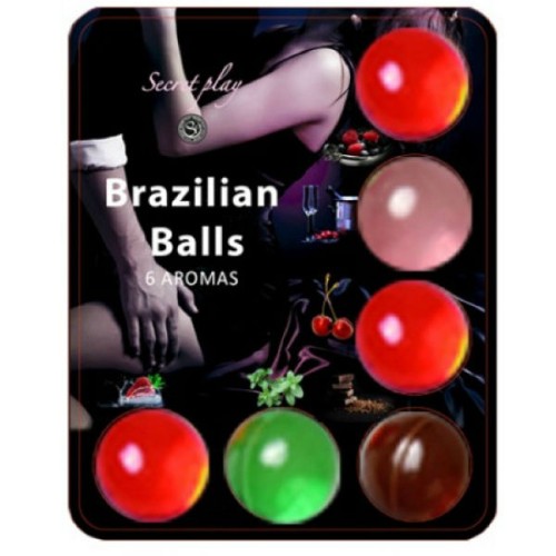 Secretplay 6 Hot Balls Fruit Scented Lubricant