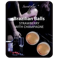 Secretplay Brazilian Strawberry Balls | Unique Flavored Experience