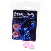 Brazilian Balls Gel Excitante Efecto Vibración Refrescante 2 Bolas - Placer Refrescante