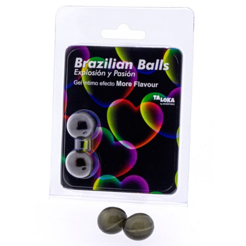 Brazilian Balls Gel Excitante Efecto More Flavour 2 Bolas