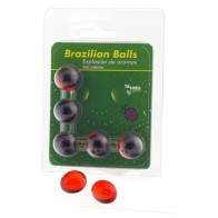 Brazilian Balls Gel íntimo Fresa 5 Bolas