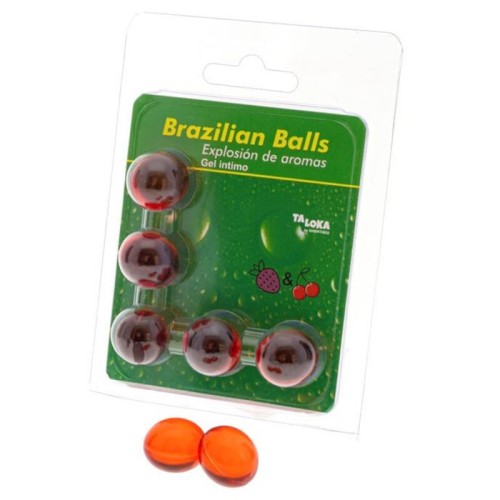 Brazilian Balls Gel Íntimo Fresa y Cereza para Placer