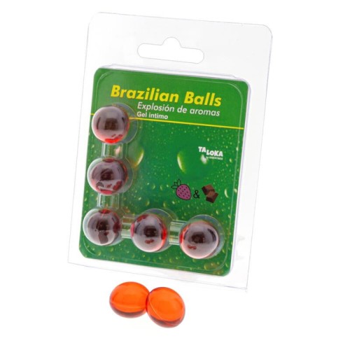 Brazilian Balls Strawberry & Chocolate Gel - Pleasure Explosion