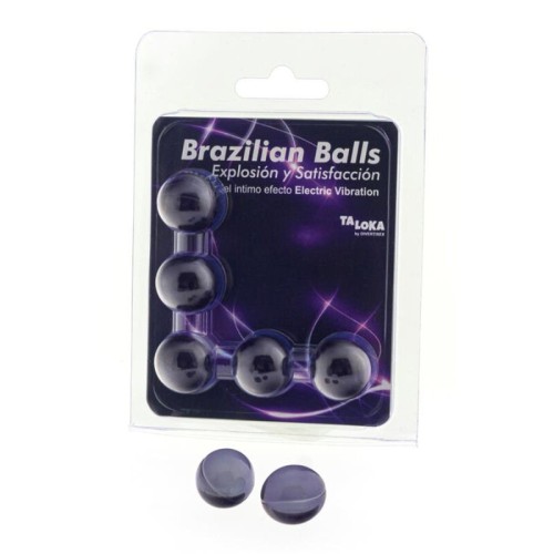 Brazilian Balls Gel Excitante Efecto Vibración Eléctrica 5 Bolas