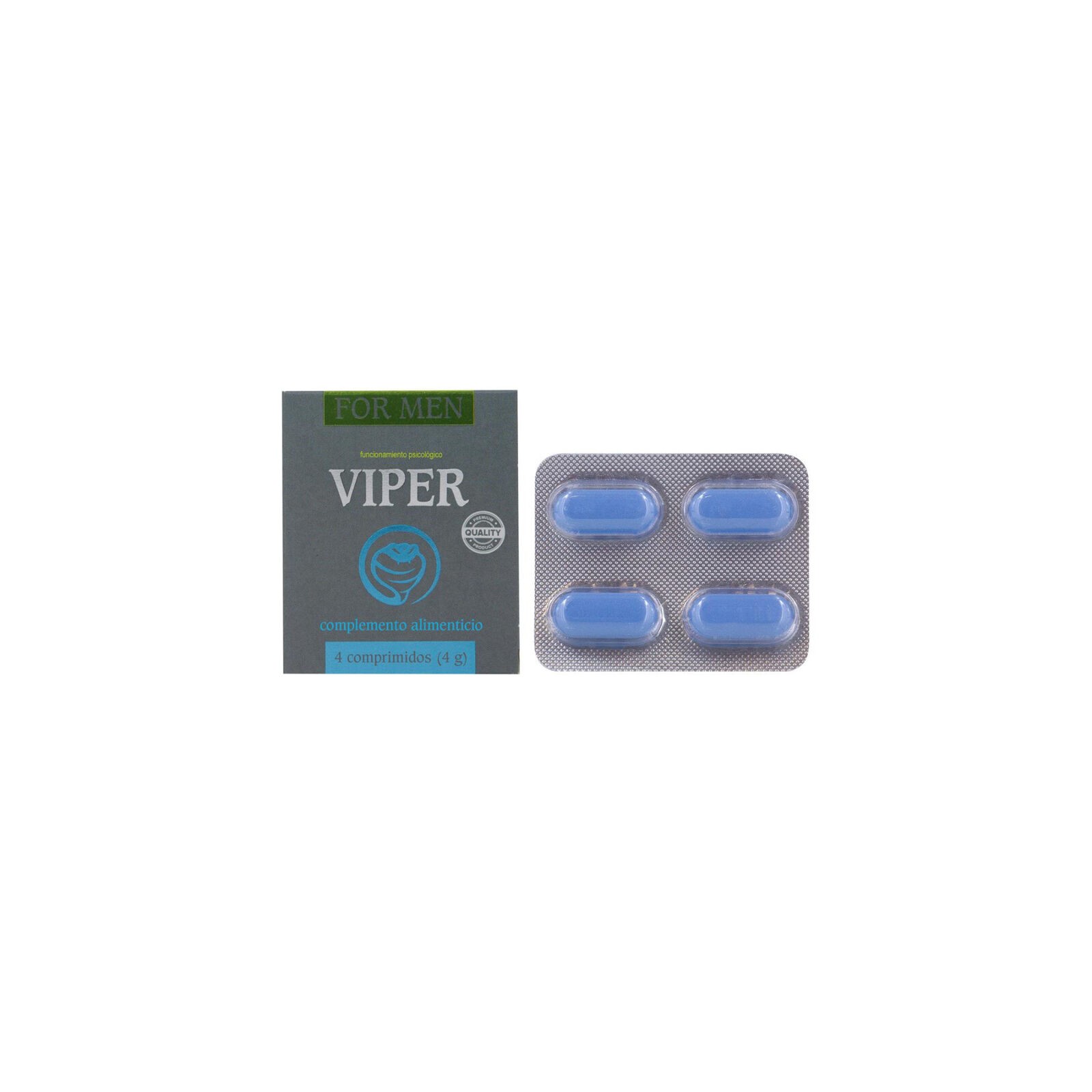 Cobeco Viper Potenciador Masculino 4 Cápsulas