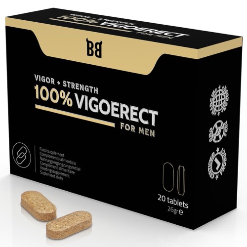 100% Vigoerect Potenciador Para Hombre - 20 Cápsulas