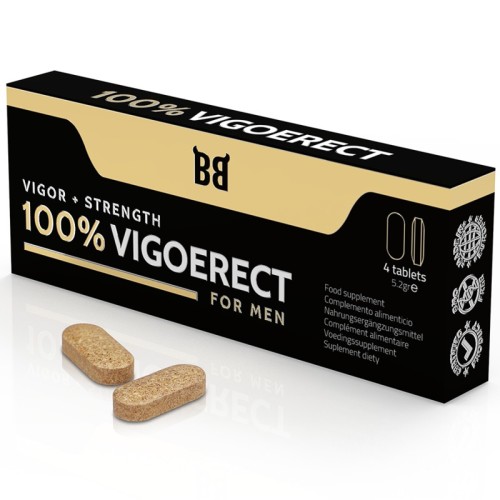 100% Vigoerect Potenciador Para Hombre 4 Cápsulas