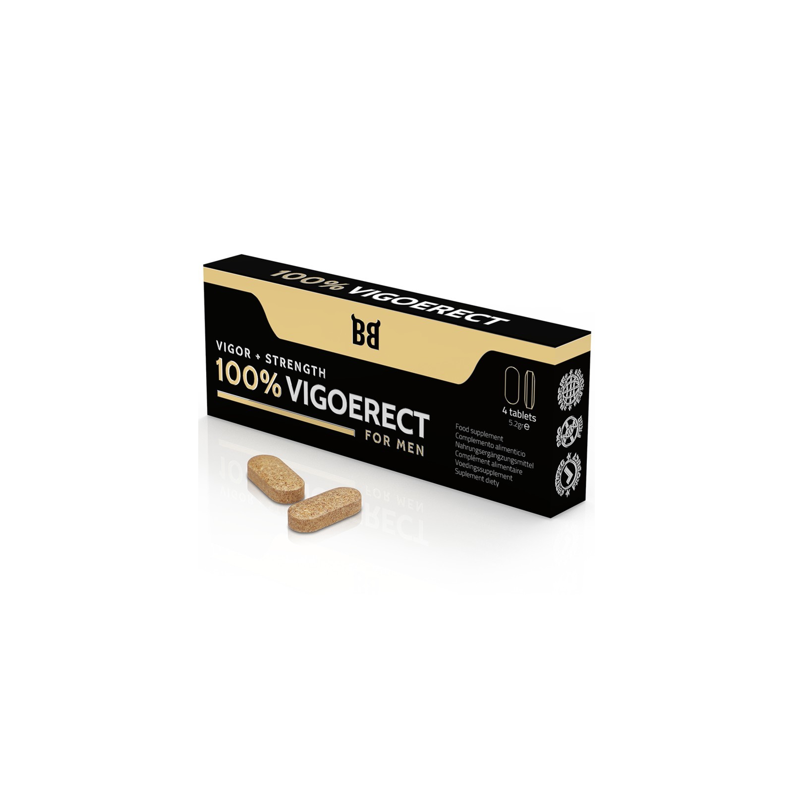 100% Vigoerect Male Enhancer 4 Capsules