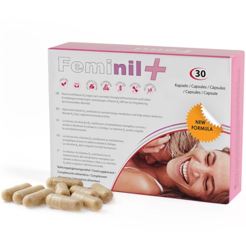 500 Cosmetics - Feminil+ - Aumento Libido Sexual Femenino - Suplemento Natural para Mujeres