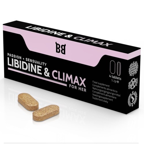 Libidine & Climax Libido Booster for Women - 4 Capsules