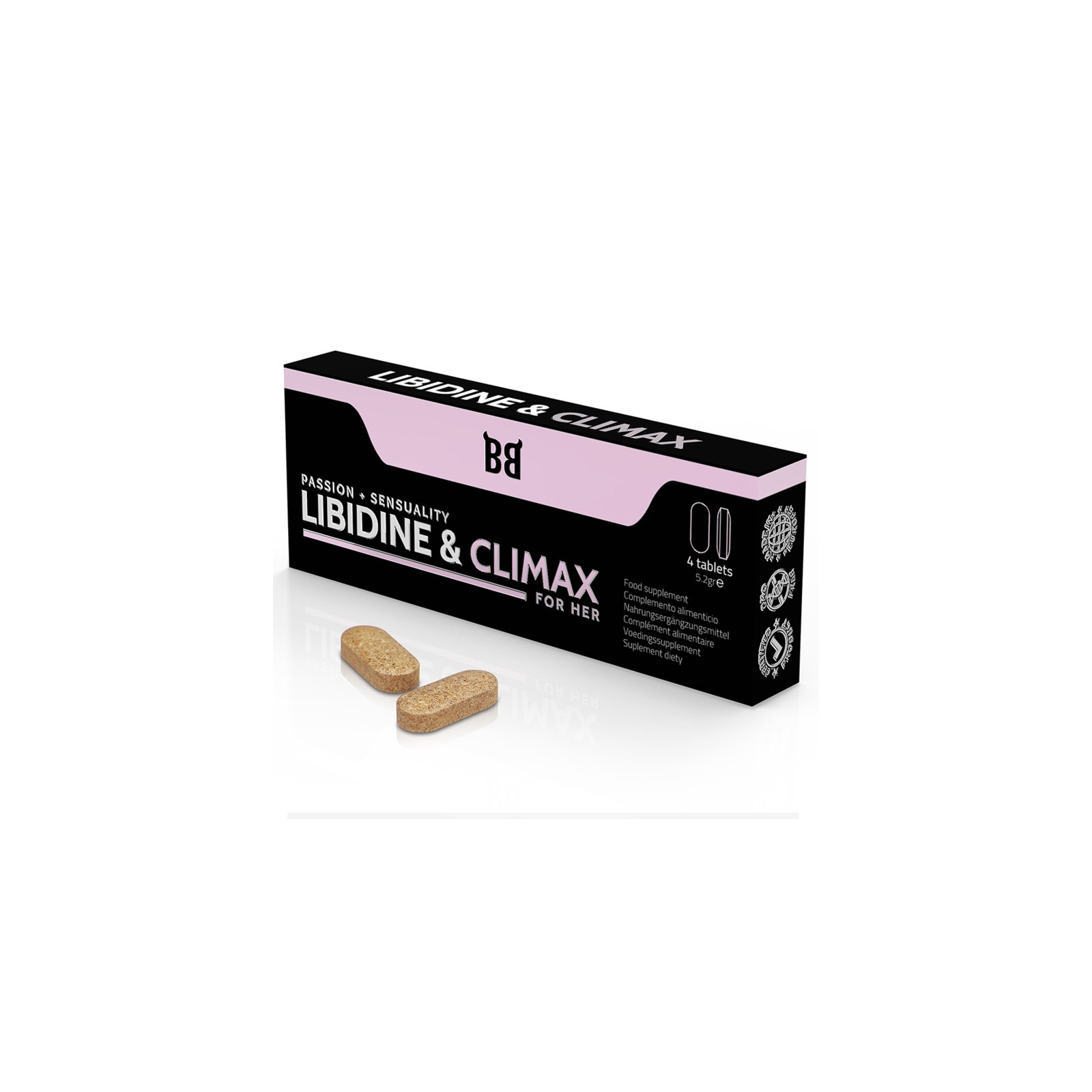 Libidine & Climax Aumento de Líbido Para Mujer - 4 Cápsulas