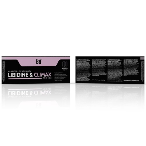 Libidine & Climax Aumento de Líbido Para Mujer - 4 Cápsulas