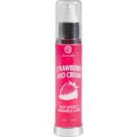 Secretplay 2-in-1 Warm Strawberry & Cream Lubricant 50 Ml