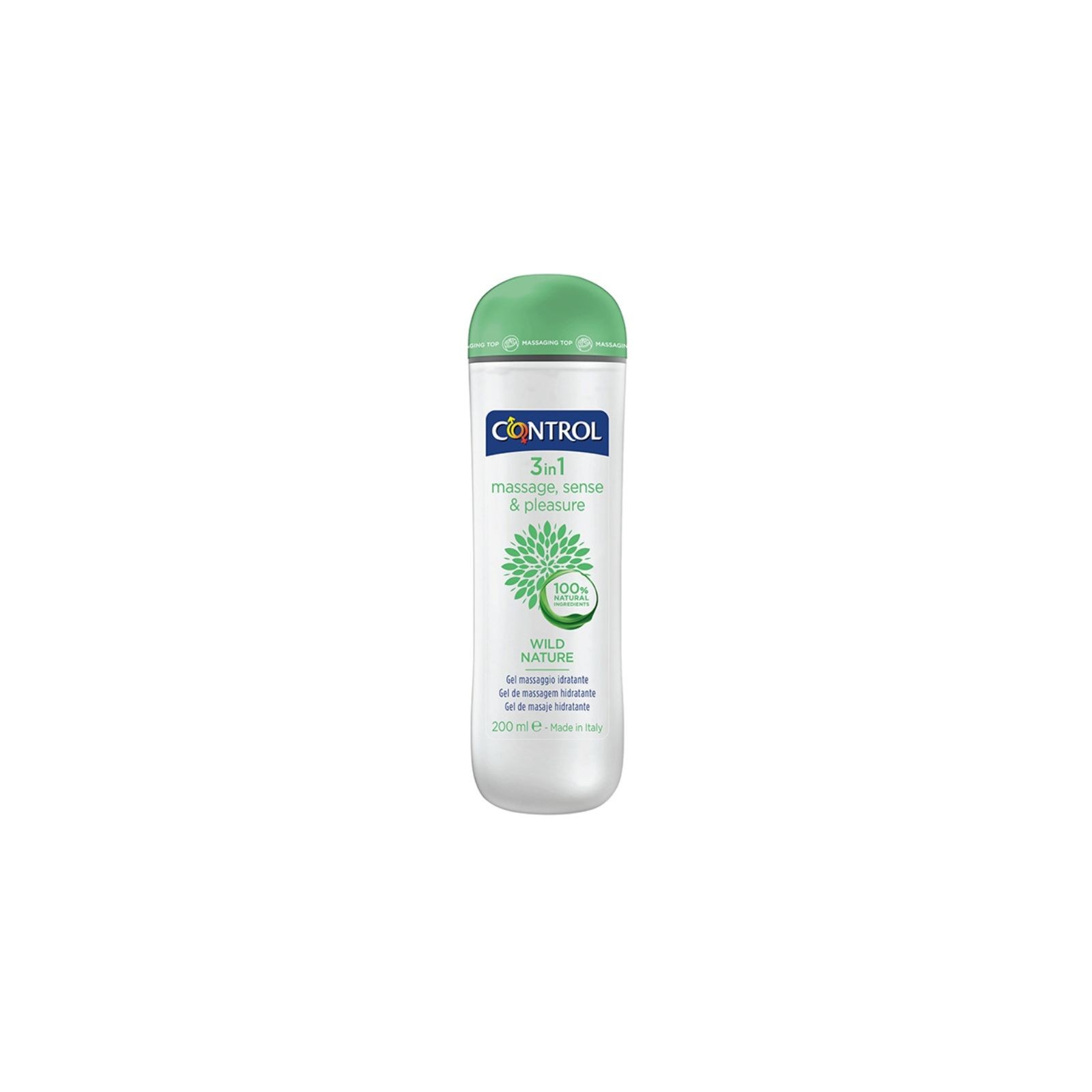 Gel de Masaje Control Wild Nature 3 en 1 200ml para Placer Supremo