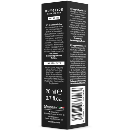 Boyglide Anal Relaxing Spray 20ml - Maximum Pleasure