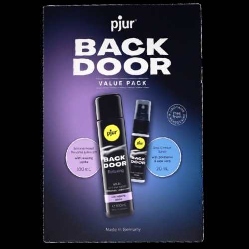 Set De Lubricante Anal Y Spray Back Door