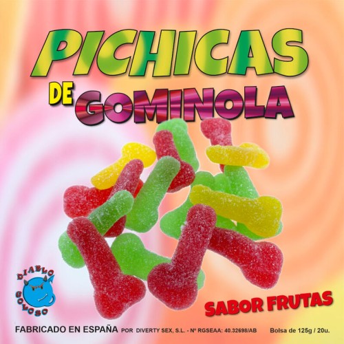 Fruit Gummy Candies with Sugar