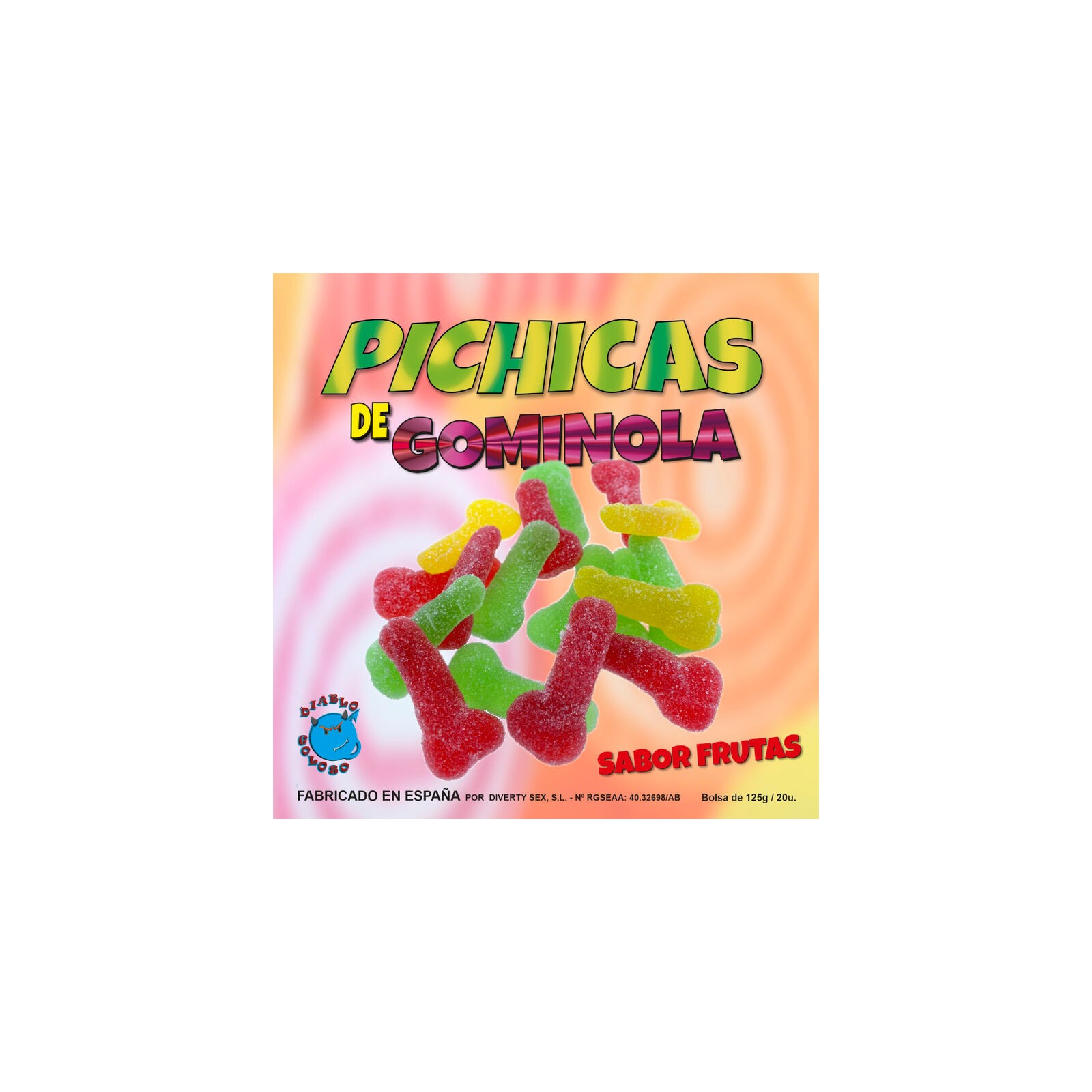 Fruit Gummy Candies with Sugar