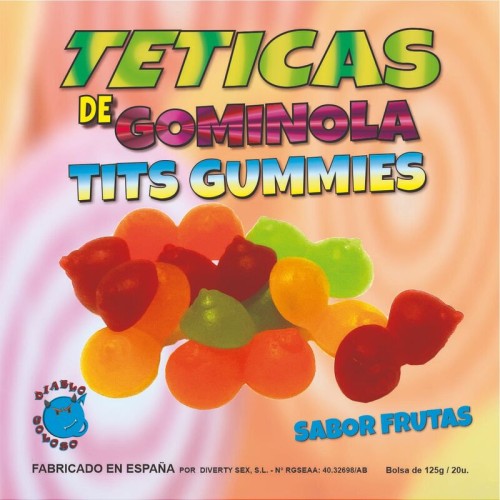 Caramelos Dulces con Forma de Tetas para Fiestas