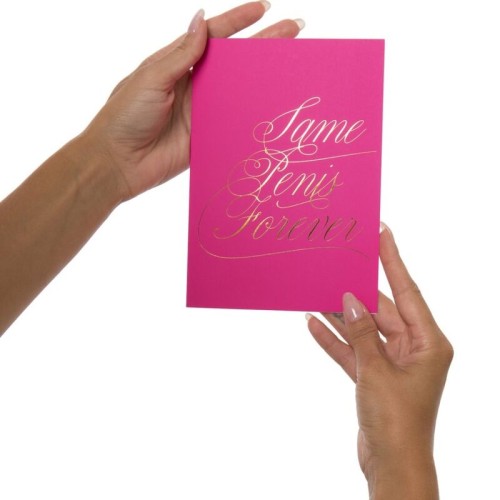 Naughty Notes: Same Penis Forever - Fun Romantic Gift