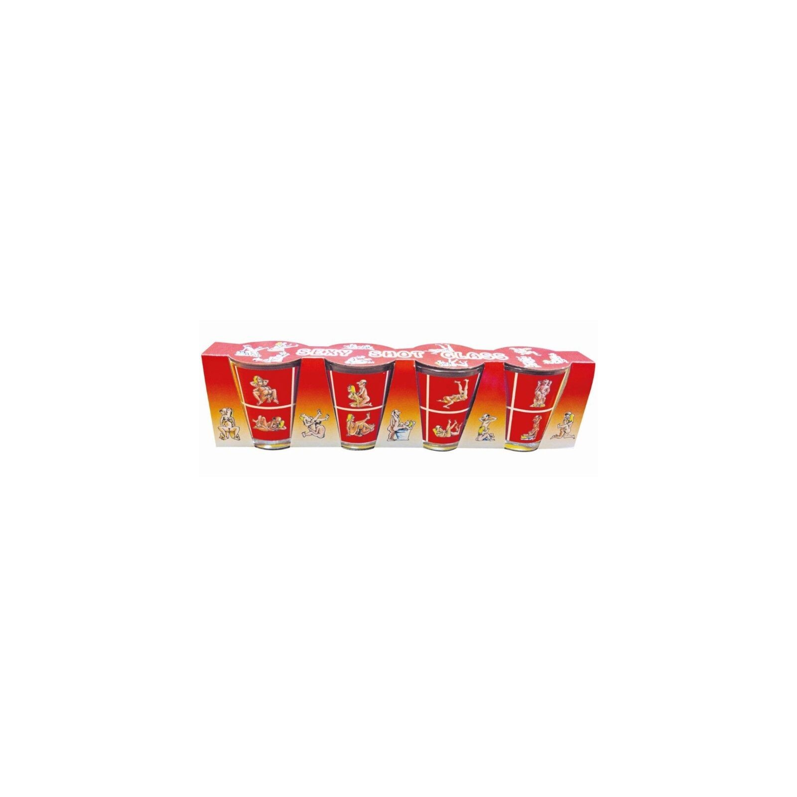 Set de 4 Chupitos De Cristal Kamasutra