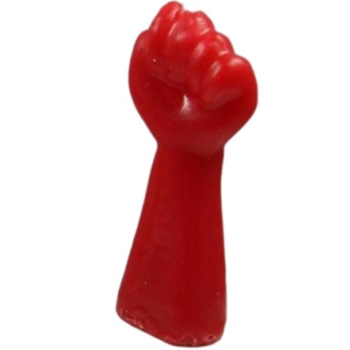 Fist-Shaped Red Candle