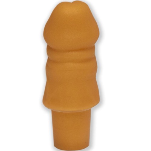 Golden Penis Bottle Stopper