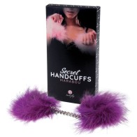 Secretplay Marabou Handcuffs Lilac - Sensual Accessory