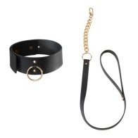 Bijoux Indiscrets Maze - Collar Con Correa Negro