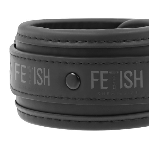 Fetish Submissive Vegan Leather Ankle Cuffs - BDSM Play