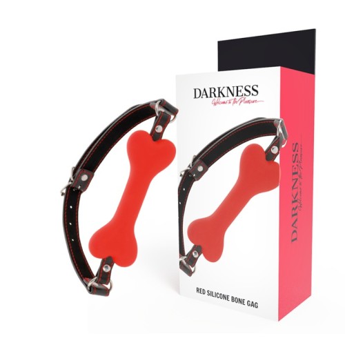 Darkness Bone Shaped Gag Red