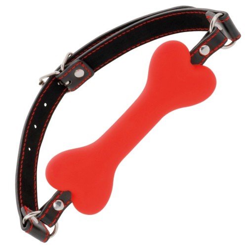 Darkness Bone Shaped Gag Red