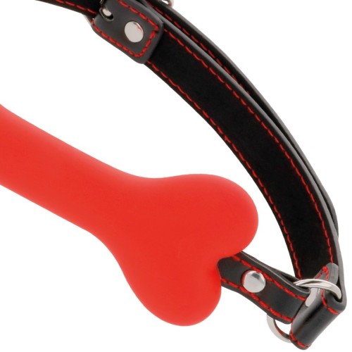 Darkness Bone Shaped Gag Red