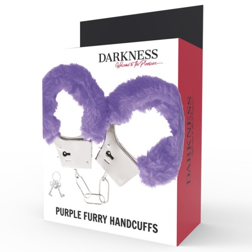 Darkness Lilac Padded Metal Handcuffs for Exciting Bondage