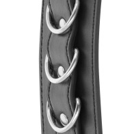 Darkness Adjustable Leather Ankle Cuffs - BDSM Gear