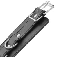 Darkness Adjustable Leather Ankle Cuffs - BDSM Gear