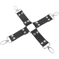 Esposas de Cuero para Pies y Manos Darkness - Accesorio BDSM