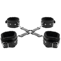 Darkness Leather Hand and Foot Cuffs - BDSM Acessory