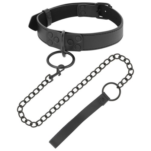 Darkness Black Collar with Chain