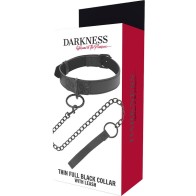 Collar Negro con Cadena Darkness