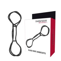 Darkness 100% Cotton Rope Handcuffs for Safe Play