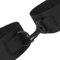 Darkness Black Nylon Ankle Cuffs - Sexy Restraints