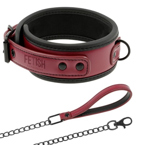 Collar Con Cadena Con Forro De Neopreno Para BDSM