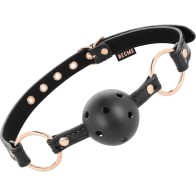 Begme Black Edition Vegan Leather Gag for Safe Bondage