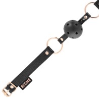 Begme Black Edition Vegan Leather Gag for Safe Bondage