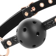 Begme Black Edition Vegan Leather Gag for Safe Bondage