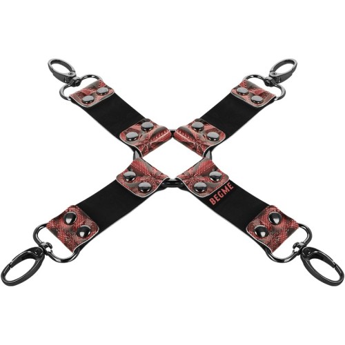 Begme - Red Edition Hog Tie Cuero Vegano - Equipo BDSM